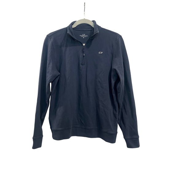 Vineyard vines pullover navy 18‎ kids women's small - Picture 1 of 5